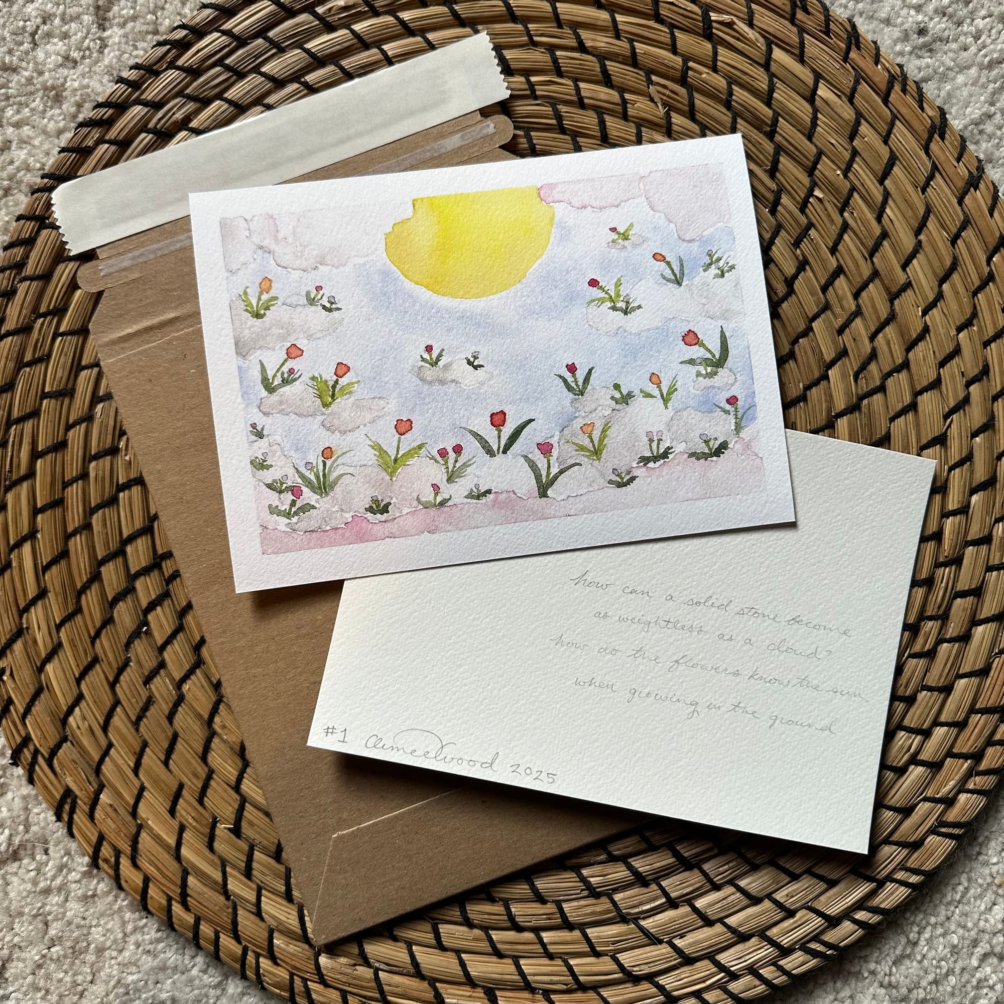 The Flowers Know the Sun: Watercolor Poem