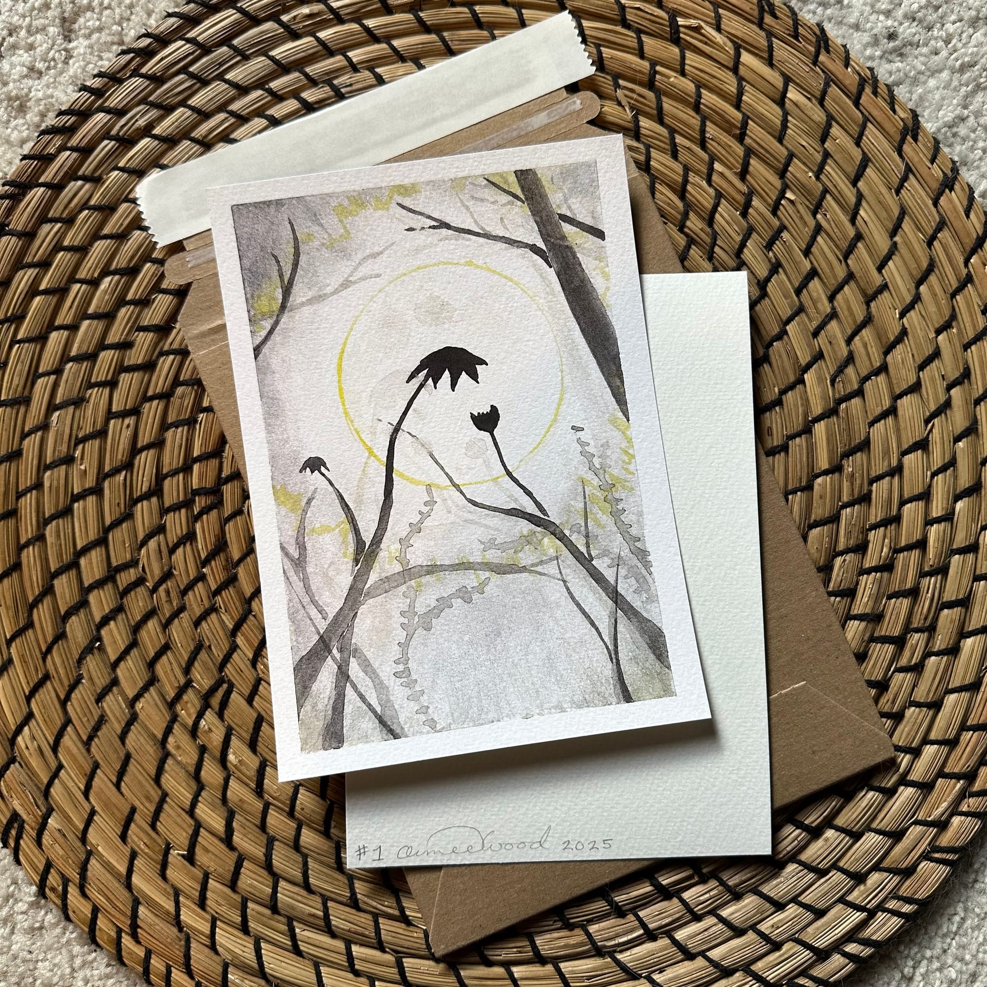 The April Egg Moon: Watercolor