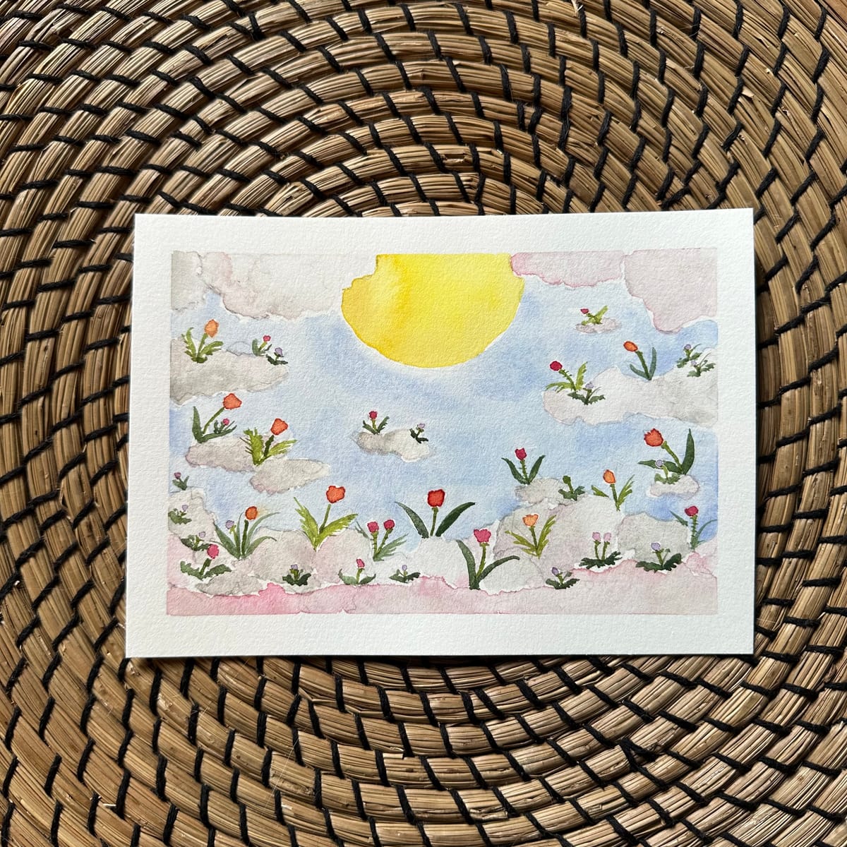 The Flowers Know the Sun: Watercolor Poem